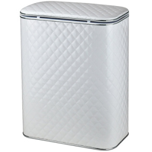 Корзина для белья AVS Mand Plus, 45x25 см, белый/хром, с микролифтом