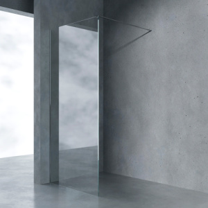 Душевая перегородка AVS Walk In 90 см профиль хром, стекло прозрачное